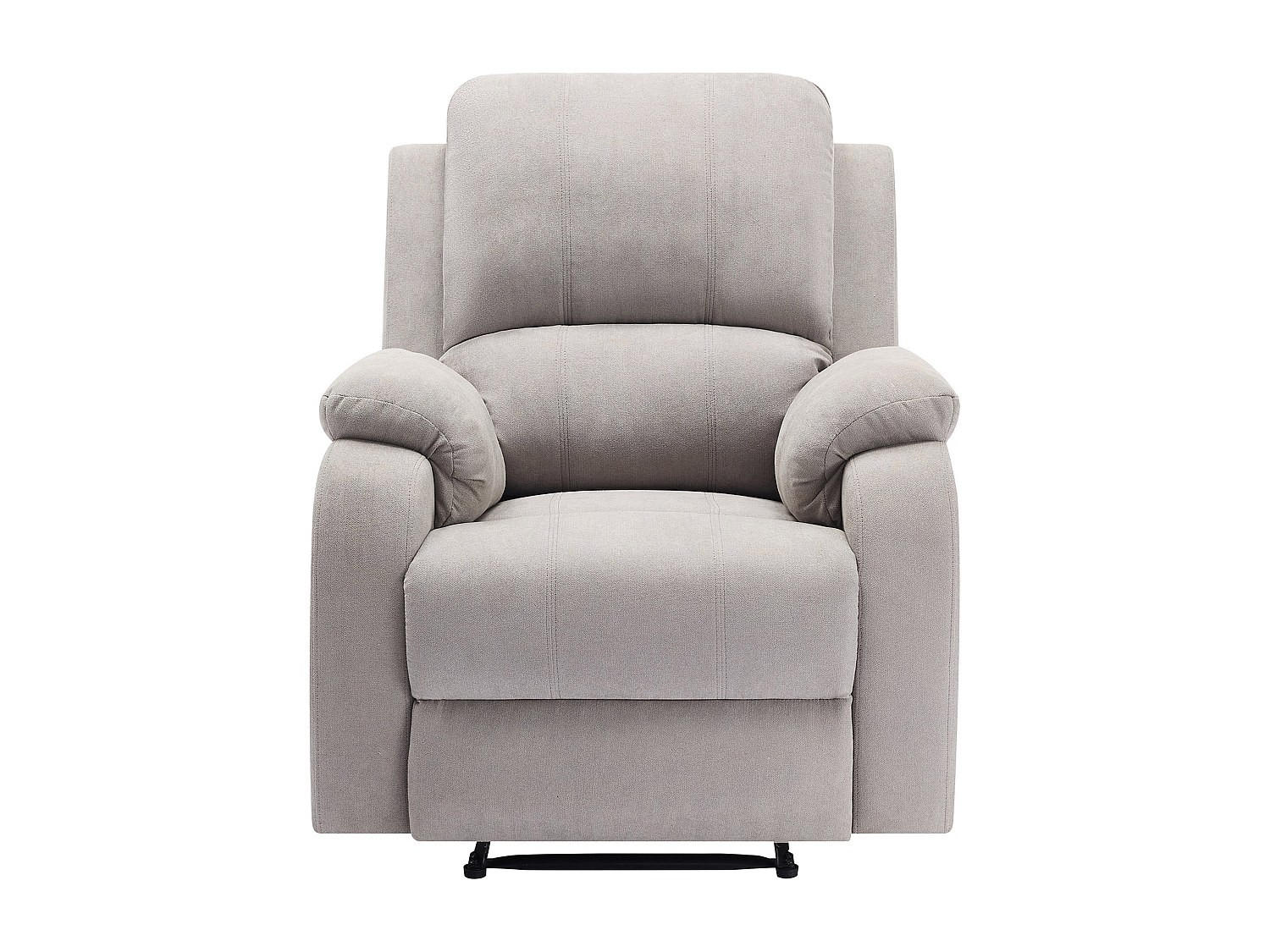 RELAXSESSEL - 1 Person - stoff - hellgrau Brody - Hellgrau, Textil (87/99/98cm) - Vente-Unique