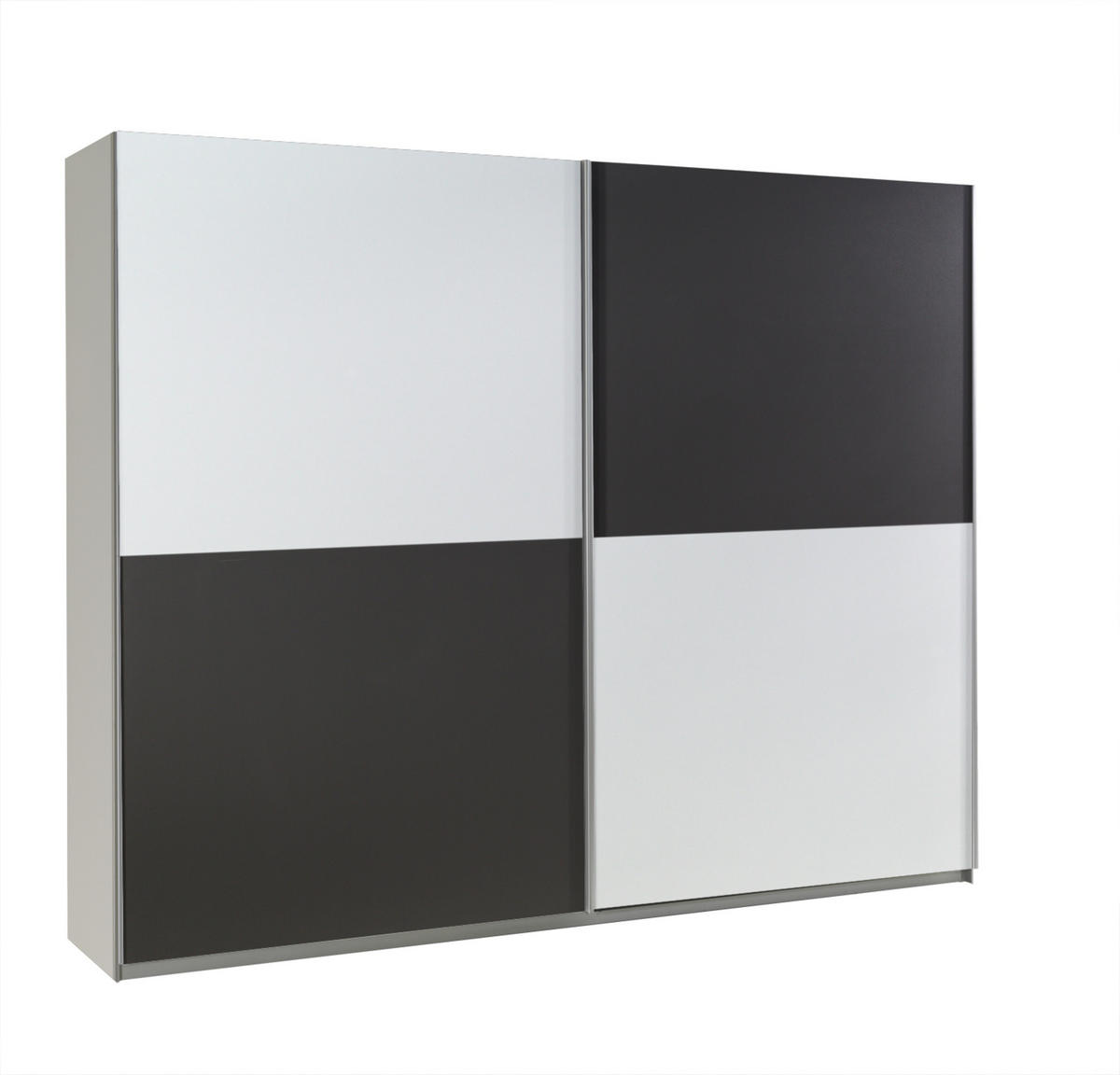 SCHIEBETÜRENSCHRANK - Kleiderschrank MAXI 4 - Weiß, Holzwerkstoff (244/206/64cm) - Möblo