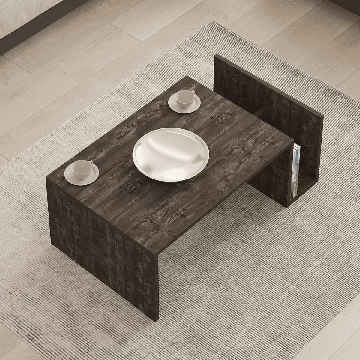 COUCHTISCH - memo 86,8/50/32,4 cm - Nussbaumfarben, Holzwerkstoff (86.8/50/32.4cm) - Calicosy