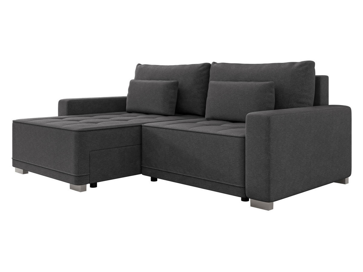 ECKSOFA Zeus - Dunkelgrau, Holz/Holzwerkstoff (238/160cm) - MIRJAN24
