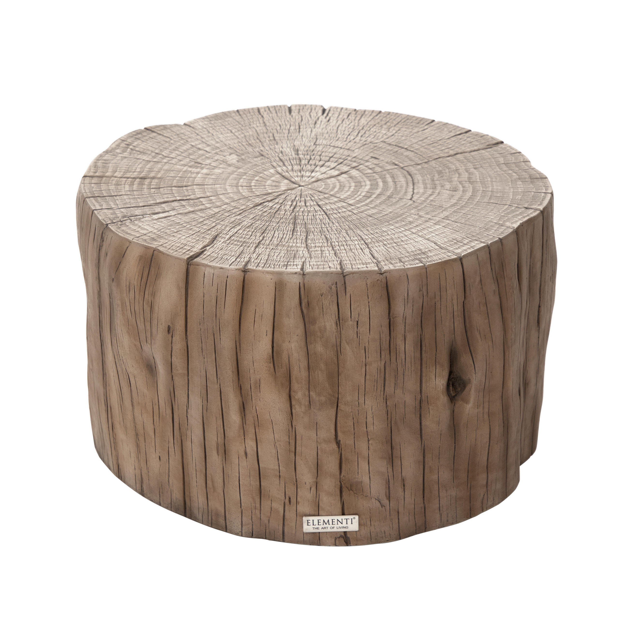 COUCHTISCH DAINTREE aus GF-Beton, Wetterbeständig, 70x67x41 cm - Rotbraun, Naturmaterialien (70/67/41cm) - Elementi