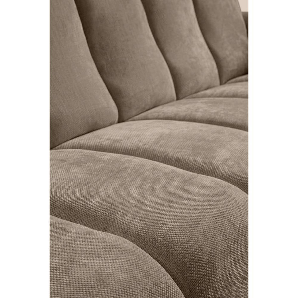 SITZGARNITUR Volare Sofas+Sessel, ohne Schlaffunktion, Braun - Braun, Textil/Metall (220/83/98cm) - Beautysofa