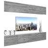 WOHNZIMMERWAND Schrankwand mit LED Glamour Holz - Grau, Holz (200/180/36cm) - B BELINI GROUP