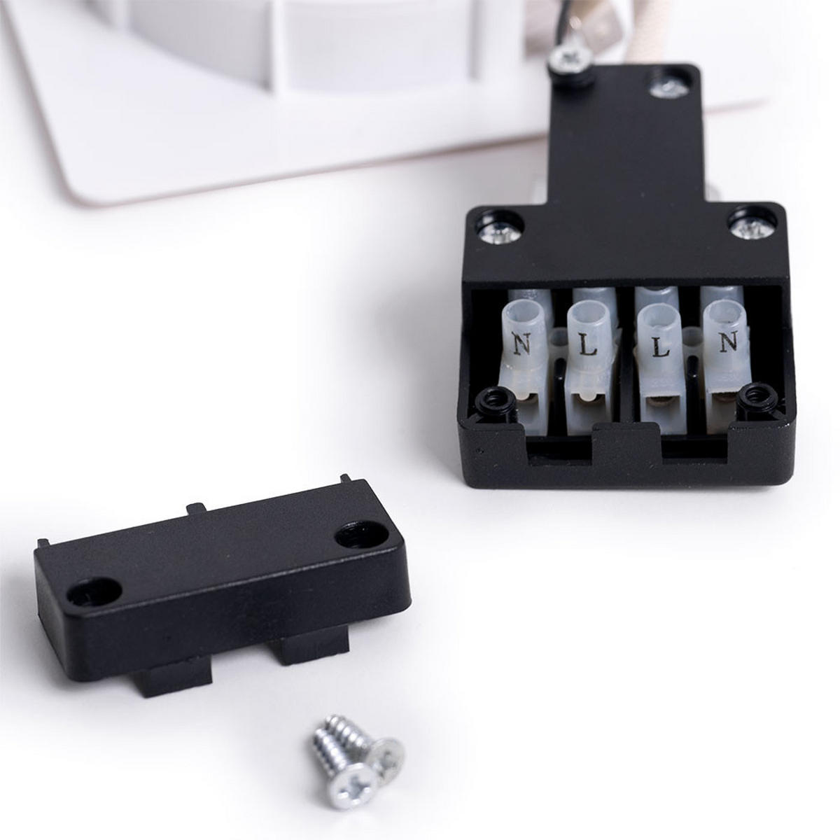 LED WANDLEUCHTE TINUS Weiß 10,2 cm - Weiß, Kunststoff (10.2/4.5/10.2cm)