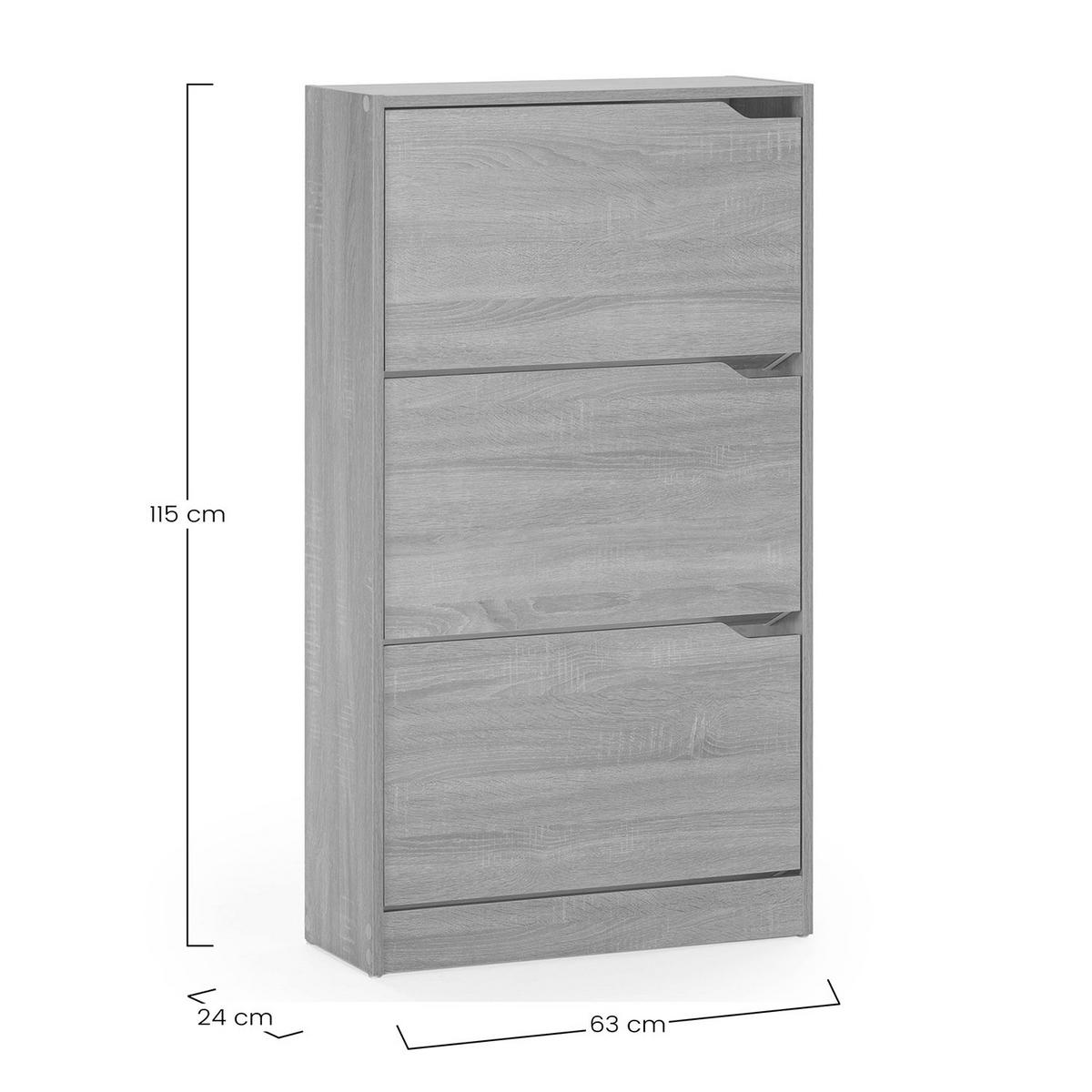 SCHUHRANK Angel, Eichenfarben - Eichefarben, Holzwerkstoff (63/115/24cm) - VS Venta-stock