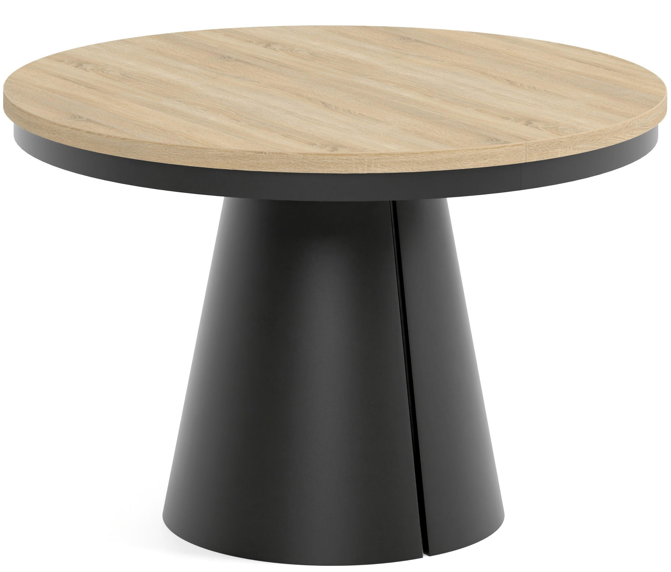 TISCH Schwarz ALMA Ausziehbar 120/196 cm - Eichefarben/Schwarz, Holzwerkstoff (2/120/76cm) - Sepro Meble