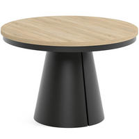 TISCH Schwarz ALMA Ausziehbar 120/196 cm - Eichefarben/Schwarz, Holzwerkstoff (2/120/76cm) - Sepro Meble