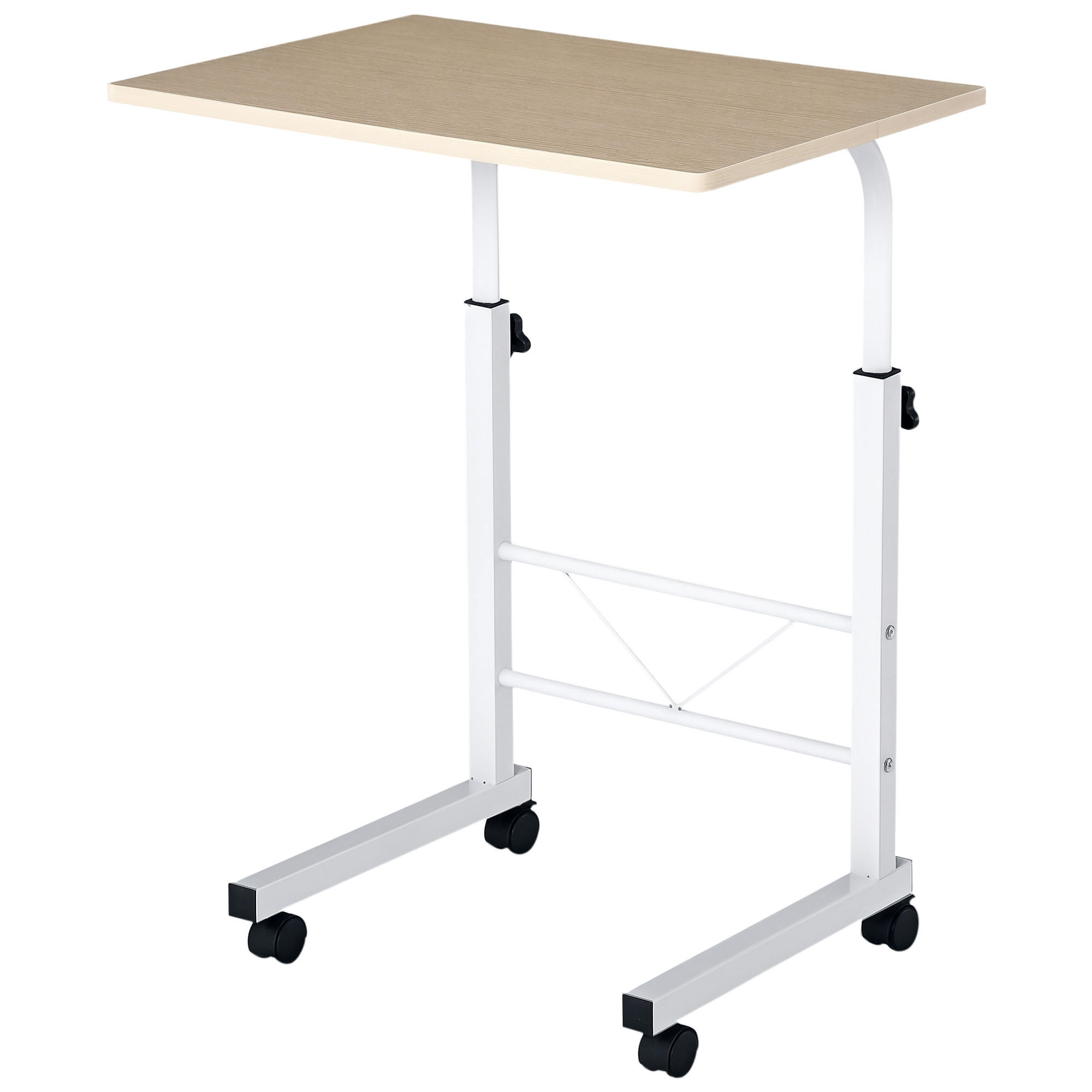 BEISTELLTISCH C-Tisch 60x40x68-78 cm Ahorn - Ahornfarben, Holzwerkstoff (60/60/78cm) - furnicato