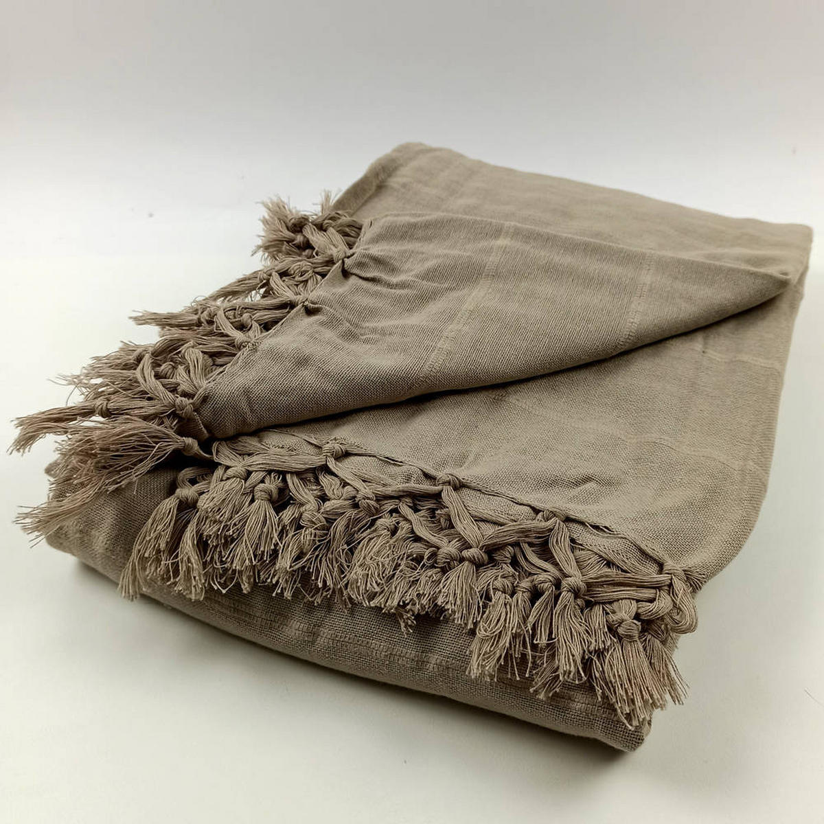 TAGESDECKE 230/250 cm - Beige, Naturmaterialien (230/250cm) - Atmosphera Createur d´interieur