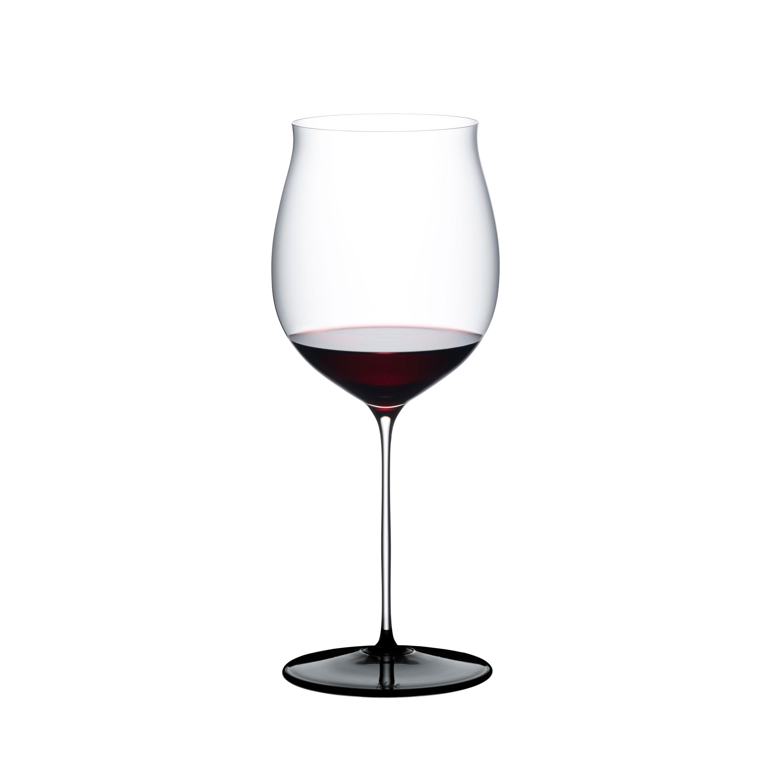 ROTWEINGLAS Fatto A Mano Black Tie Burgundy Grand Cru, Kristallglas, 1.022 L - Schwarz, Glas (1.02L) - Riedel