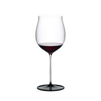 ROTWEINGLAS Fatto A Mano Black Tie Burgundy Grand Cru, Kristallglas, 1.022 L - Schwarz, Glas (1.02L) - Riedel
