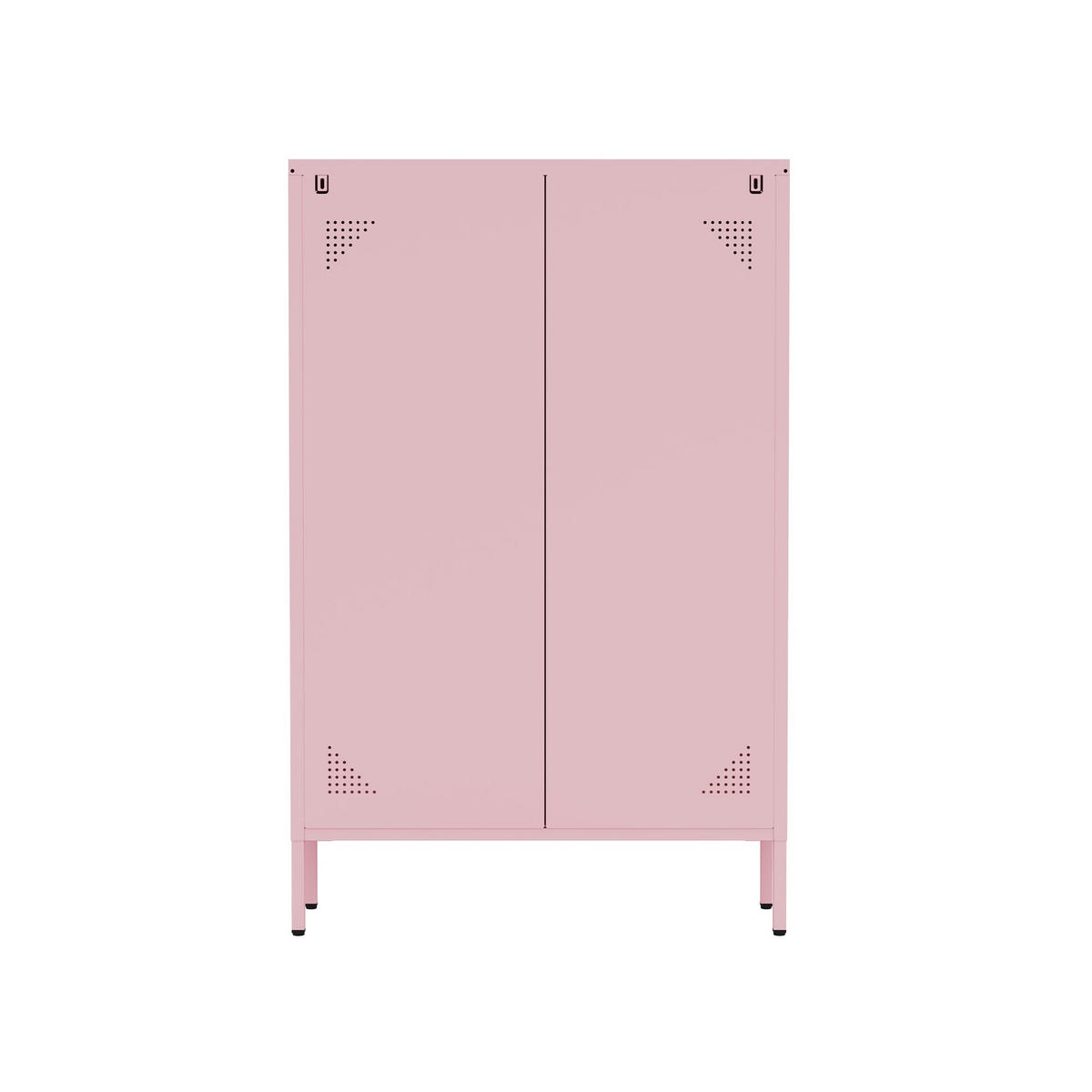 SCHUHSCHRANK 3 Türen Rosa 80/26/125 - Pink, Metall (80/125/26cm) - Mobili Rebecca
