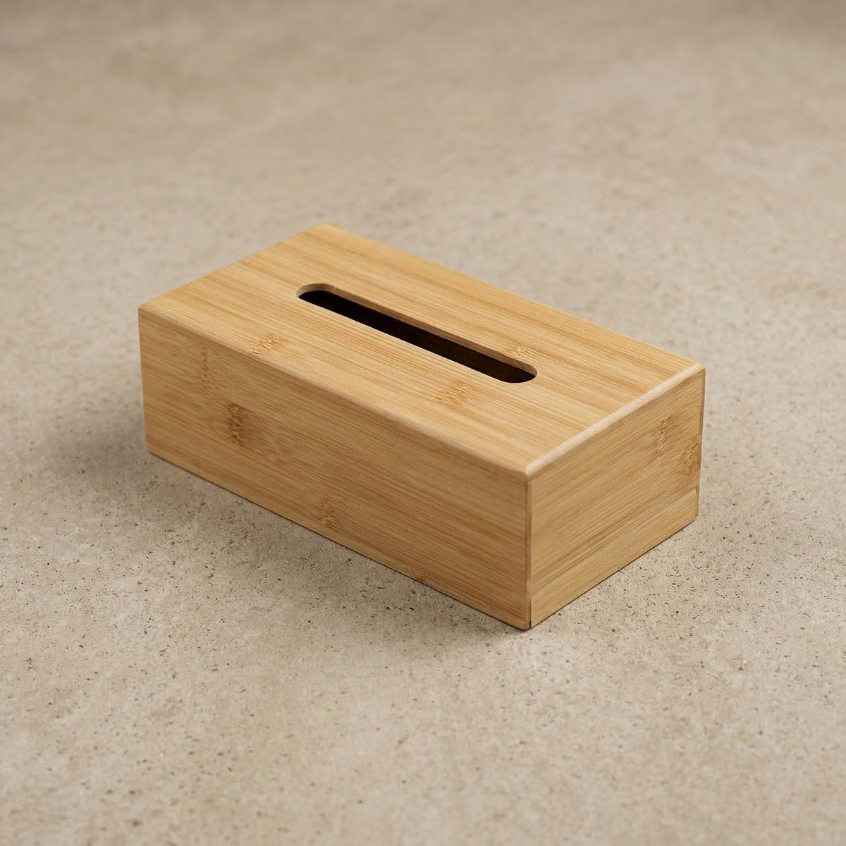 TASCHENTUCHBOX Sovo Bambus 25/13 cm - Beige, Naturmaterialien (24.5/13/8.5cm) - BOXIMO