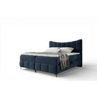 BOXBETT Charles In Freya - Blau, Holzwerkstoff/Textil (180/200cm) - Fun Möbel
