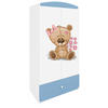 KINDERKLEIDERSCHRANK Teddybär II - Blau, Holzwerkstoff (90/175/52cm) - RAUMHIRSCH FURNITURE
