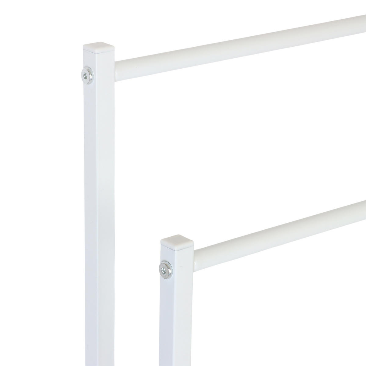 HANDTUCHHALTER - Weiß, Metall (44/86/21cm) - Relaxdays