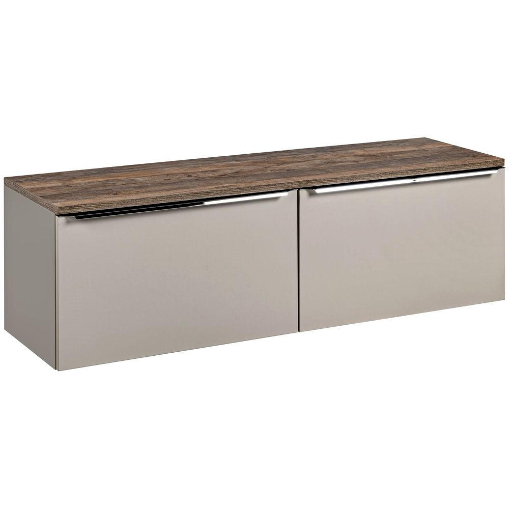 WASCHBECKENSCHRANK Puebla-56 - Beige, Holzwerkstoff (160/49/46cm) - Lomado