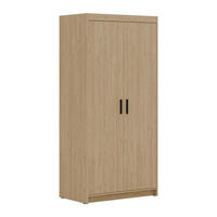KLEIDERSCHRANK Storicos Geölte Eiche 89,7/190,5/53 cm - Modern 2-türig - Eichefarben, Holzwerkstoff/Kunststoff (89.8/190.6/53cm) - AX Living
