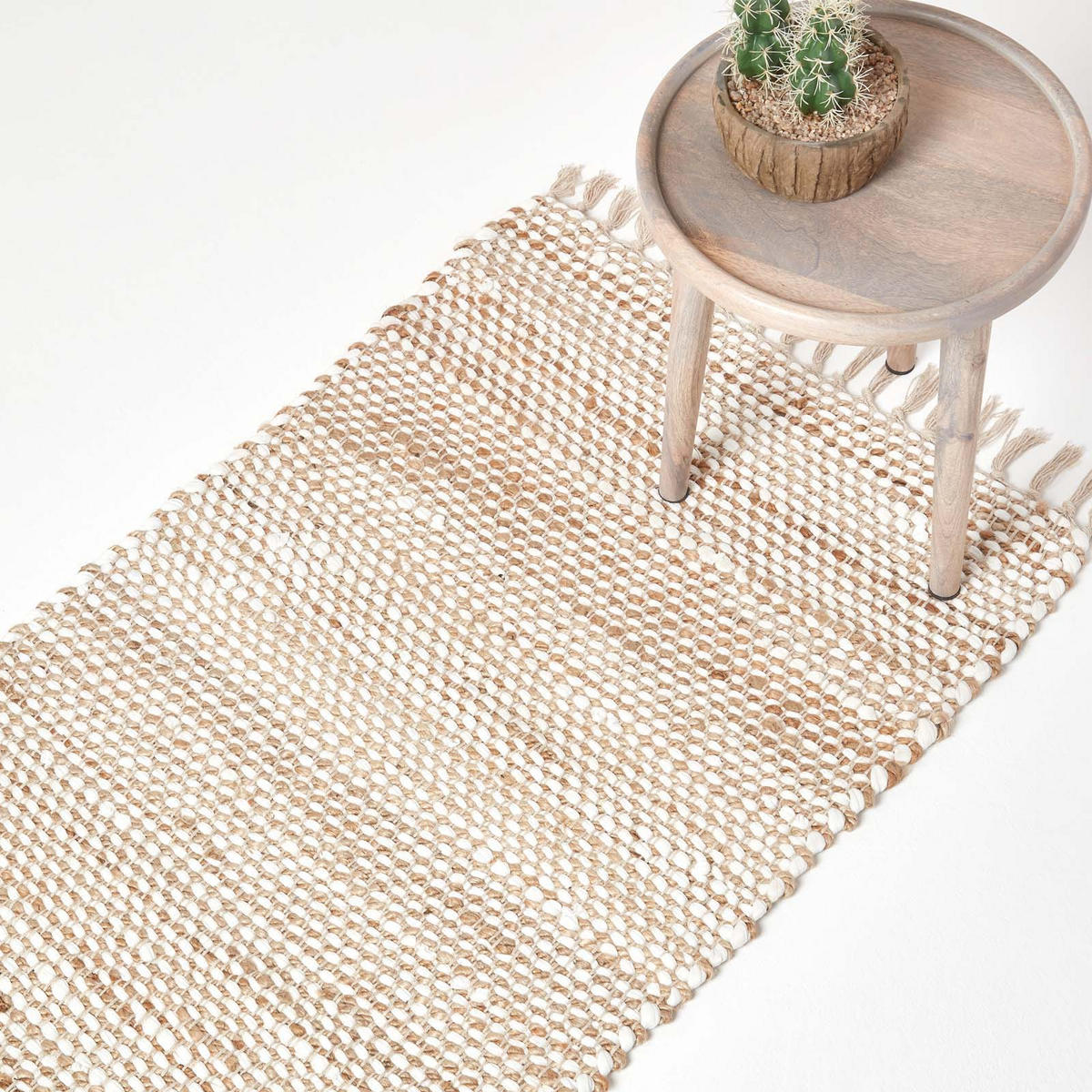 TEPPICHLÄUFER Horizon gemustert 66/200 cm - Naturfarben, Textil (66/200cm) - Homescapes