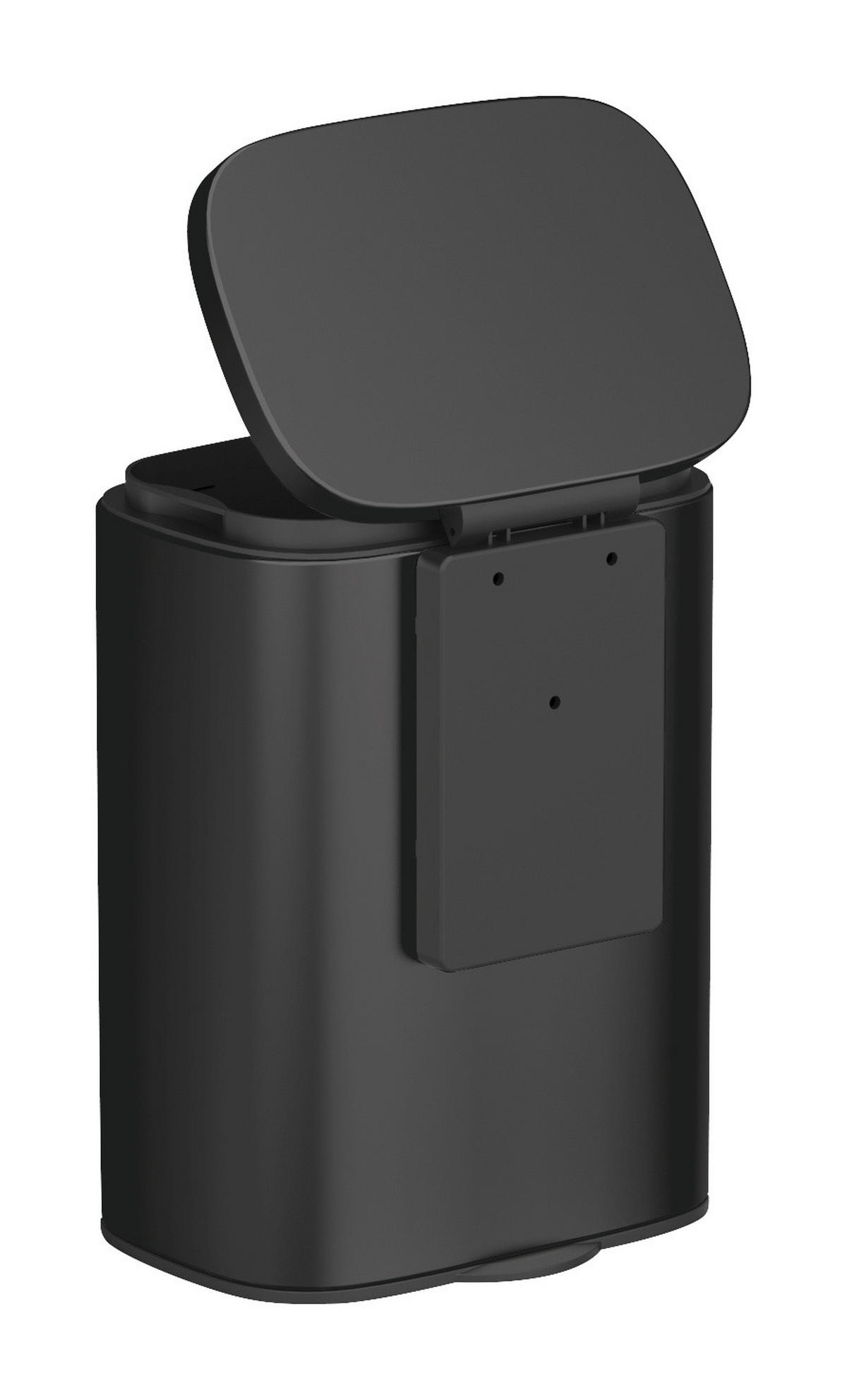 ABFALLEIMER zum Aufhängen Sare 5 l 19/21,5/29,5 cm - Schwarz, Metall (21.5/29.5/19cm) - Wenko