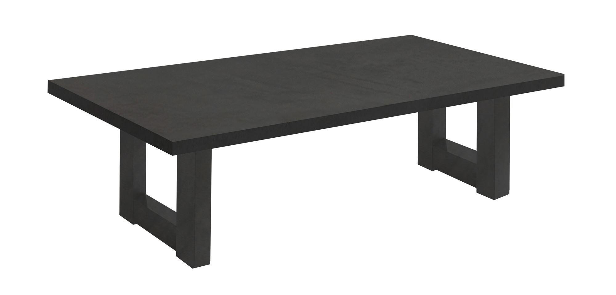 COUCHTISCH Etti 4 120 x 70 x 47 Wohnzimmertisch Schwarzstahl - Schwarz, Holz (120/70/47cm) - 58aufmkessel