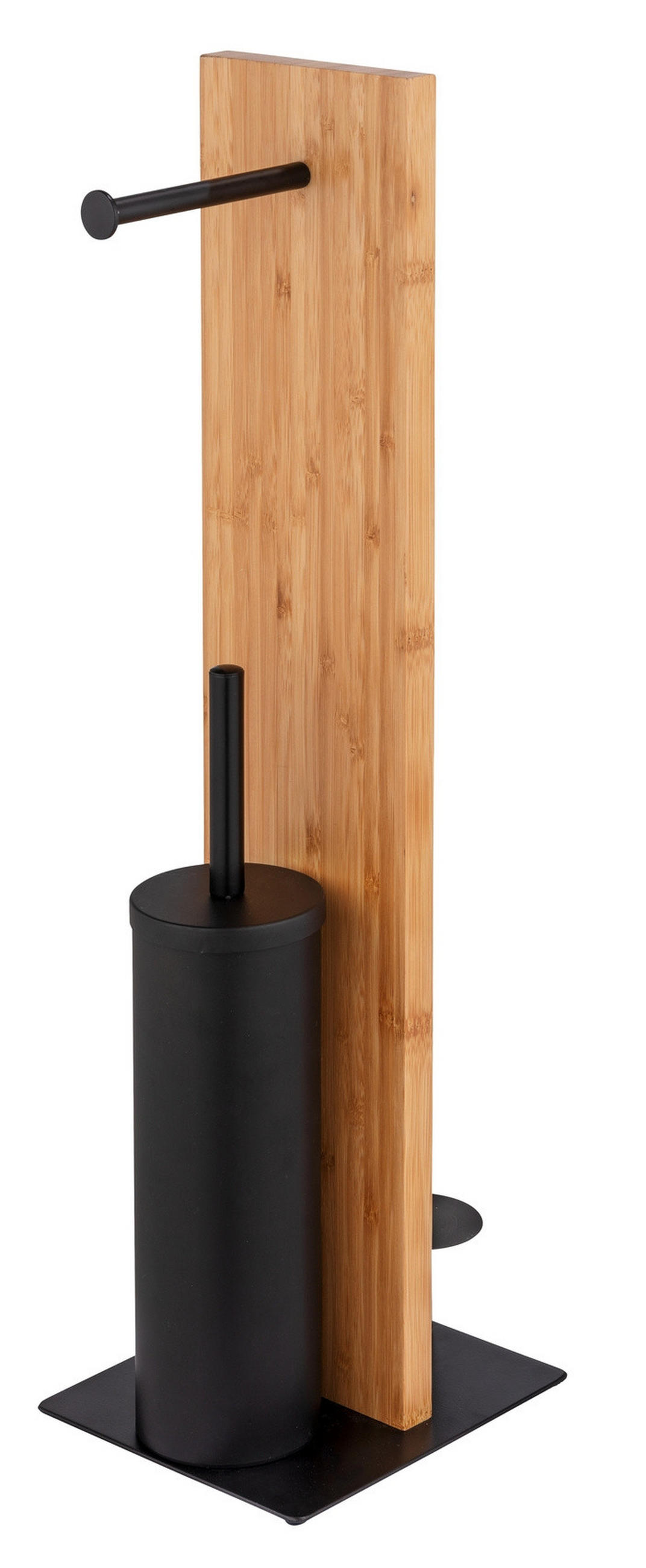 TOILETTENPAPIERSTÄNDER mit Ersatzrollenhalter Lesina 18/18/69 cm - Multicolor, Naturmaterialen (18/69/18cm) - Wenko