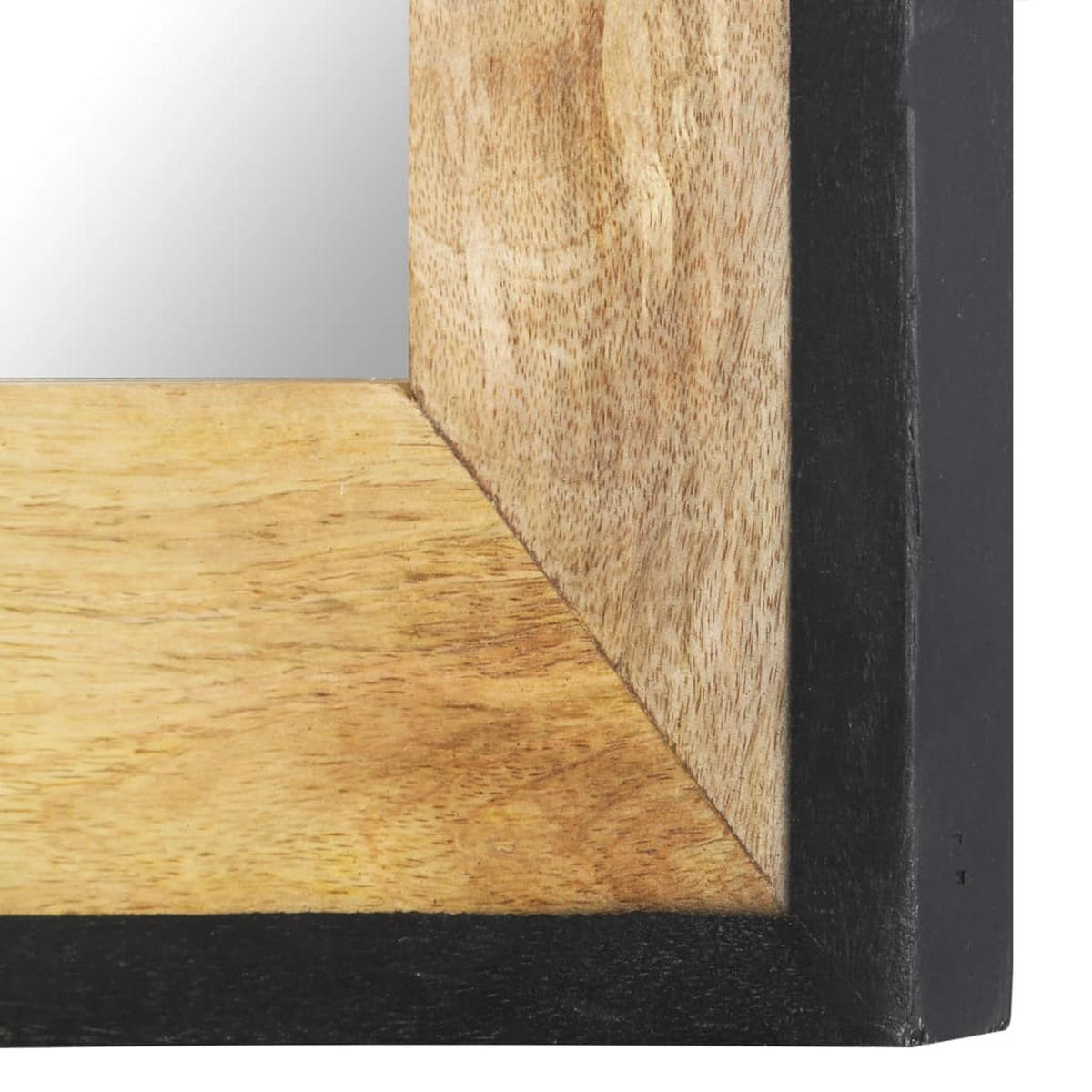 SPIEGEL 80x50 cm Mango Massivholz - Braun, Holz (50/2.5/80cm) - furnicato