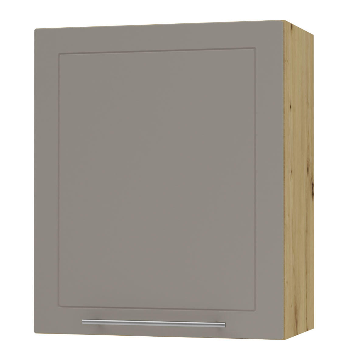 KÜCHENHÄNGESCHRANK Kvantum W2/60 Beige Matt / Eiche Artisan Matt 60 / 32,5 / 72cm - Beige/Eiche Artisan, Holz/Holzwerkstoff (60/72/32.5cm) - Feldmann-Wohnen