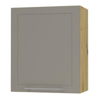 KÜCHENHÄNGESCHRANK Kvantum W2/60 Beige Matt / Eiche Artisan Matt 60 / 32,5 / 72cm - Beige/Eiche Artisan, Holz/Holzwerkstoff (60/72/32.5cm) - Feldmann-Wohnen