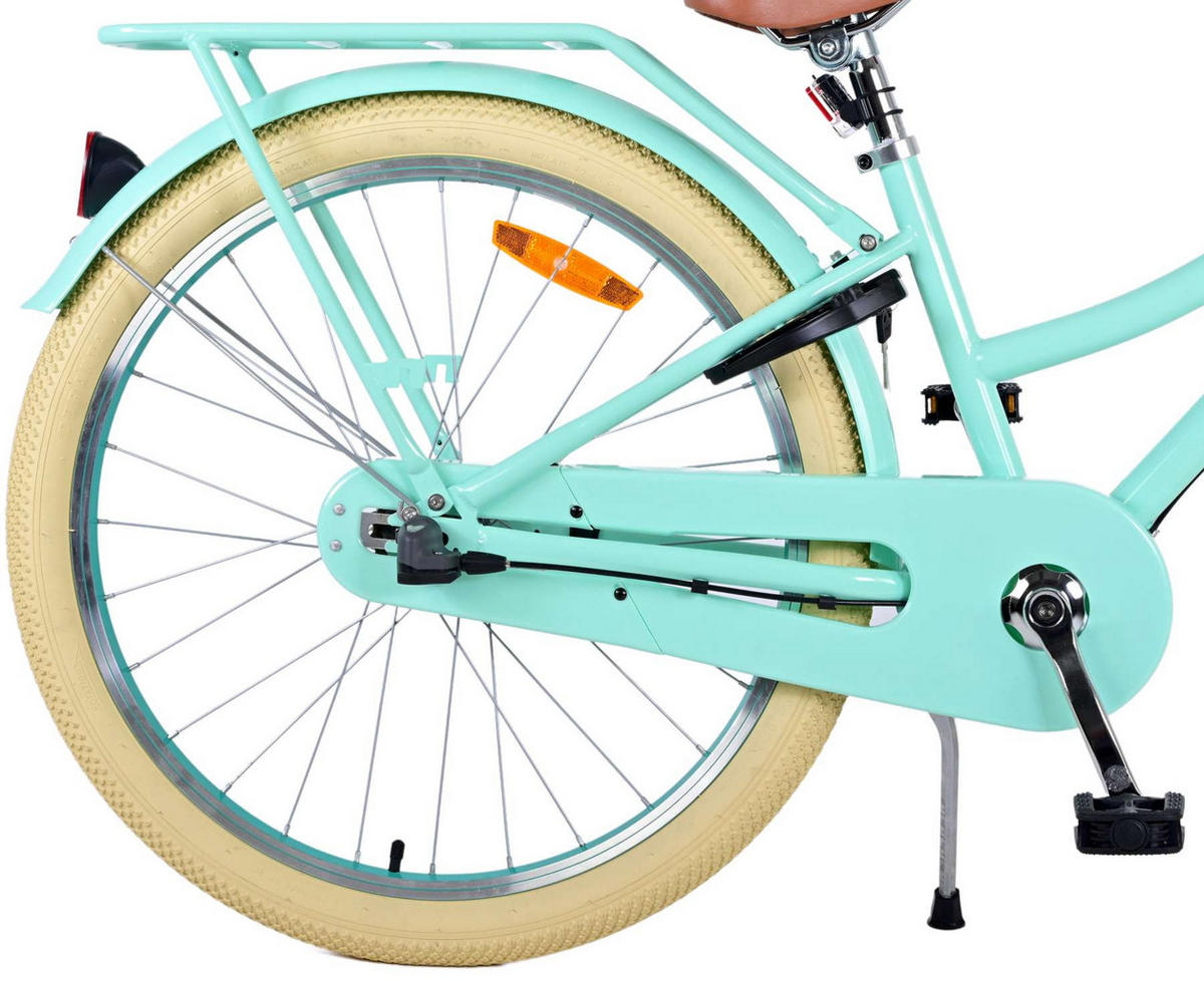 KINDERFAHRRAD Excellent - Mädchen - 24 Zoll - 3 Gänge - Rücktritt + Handbremse - Grün - Grün, Metall (65cm) - TPFSports
