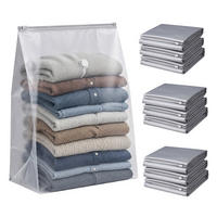 VAKUUMBEUTEL Grau Transparent 10er-Set 100x80 cm - Multicolor, Kunststoff - Relaxdays