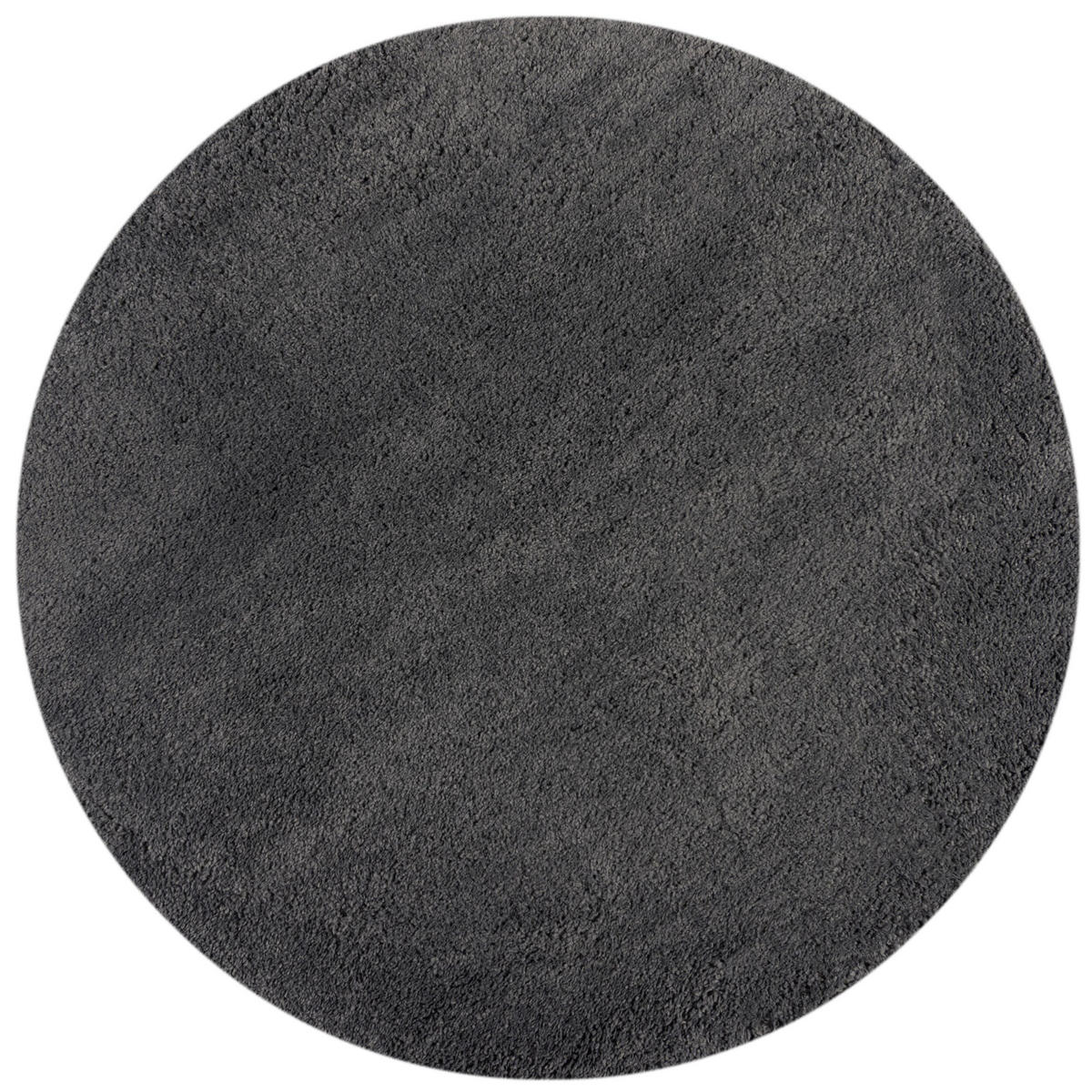 TEPPICH Hochflor Shaggy-Design, teddyweich LYNE, Anthrazit 133x133 cm - Anthrazit, Textil (133/133cm) - KADIMA DESIGN