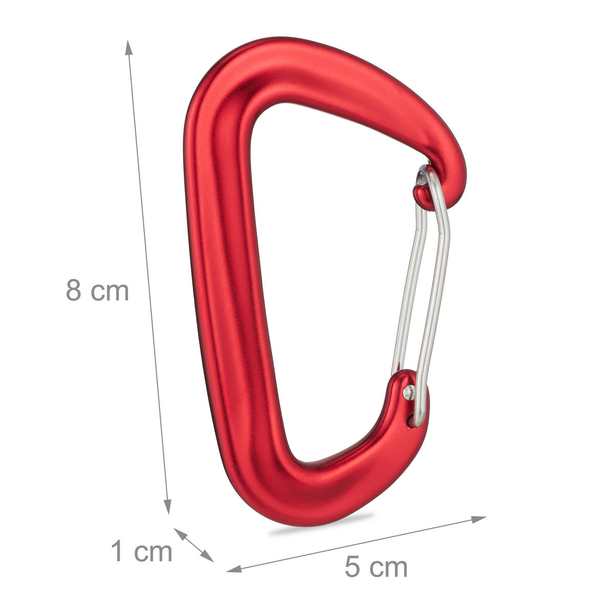 4XKARABIN - rdeča, kovina (1cm) - Relaxdays