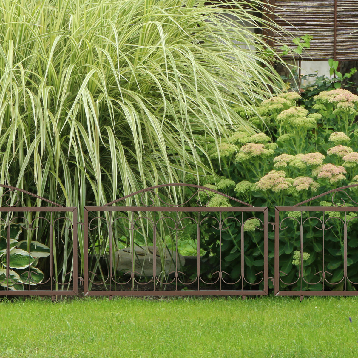 4XBEETZAUN - Braun, Metall (57/46/1.5cm) - Relaxdays