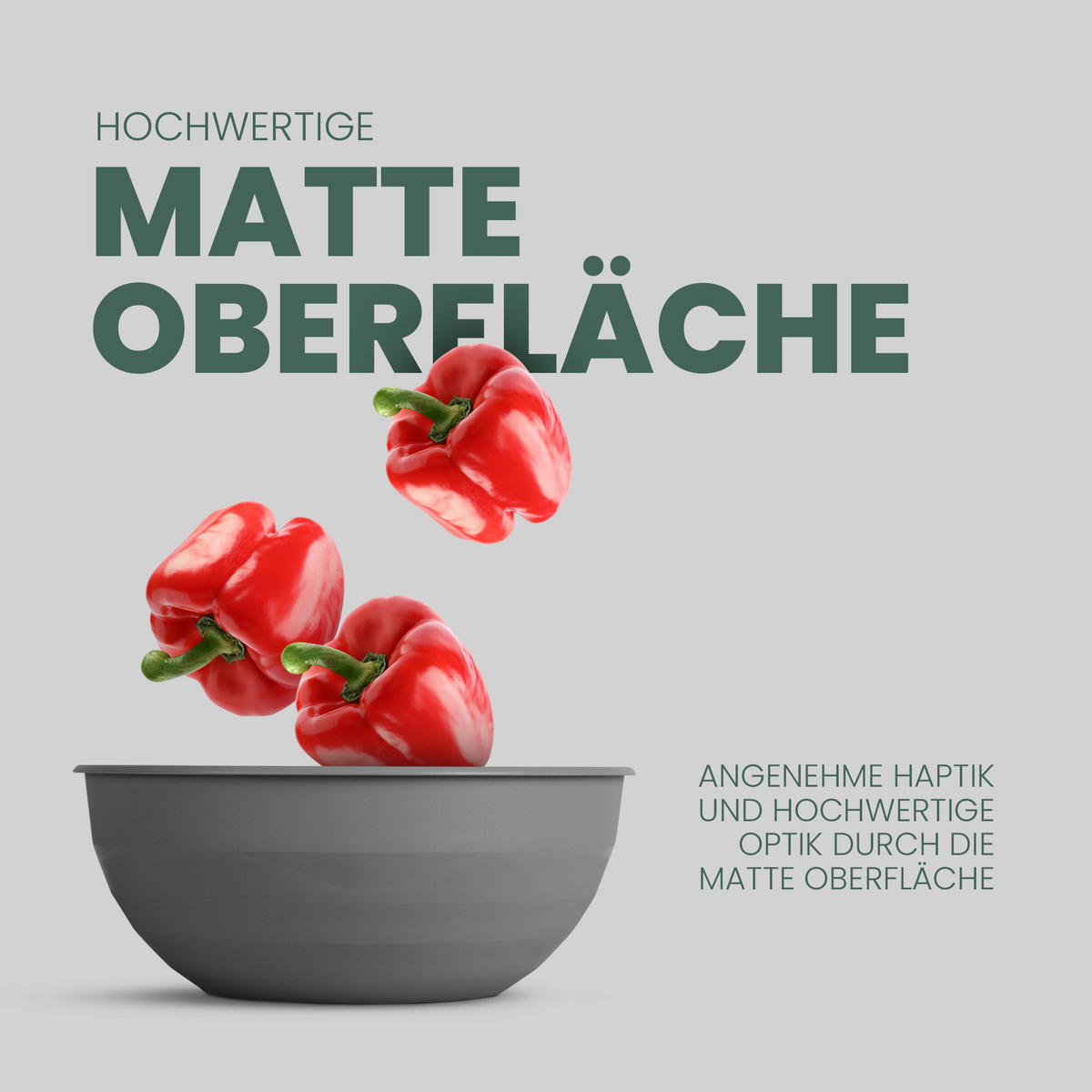 SCHÜSSEL Kunststoff Ø25,5 cm Grau 1er-Pack - Grau, Kunststoff (25/25/10cm)