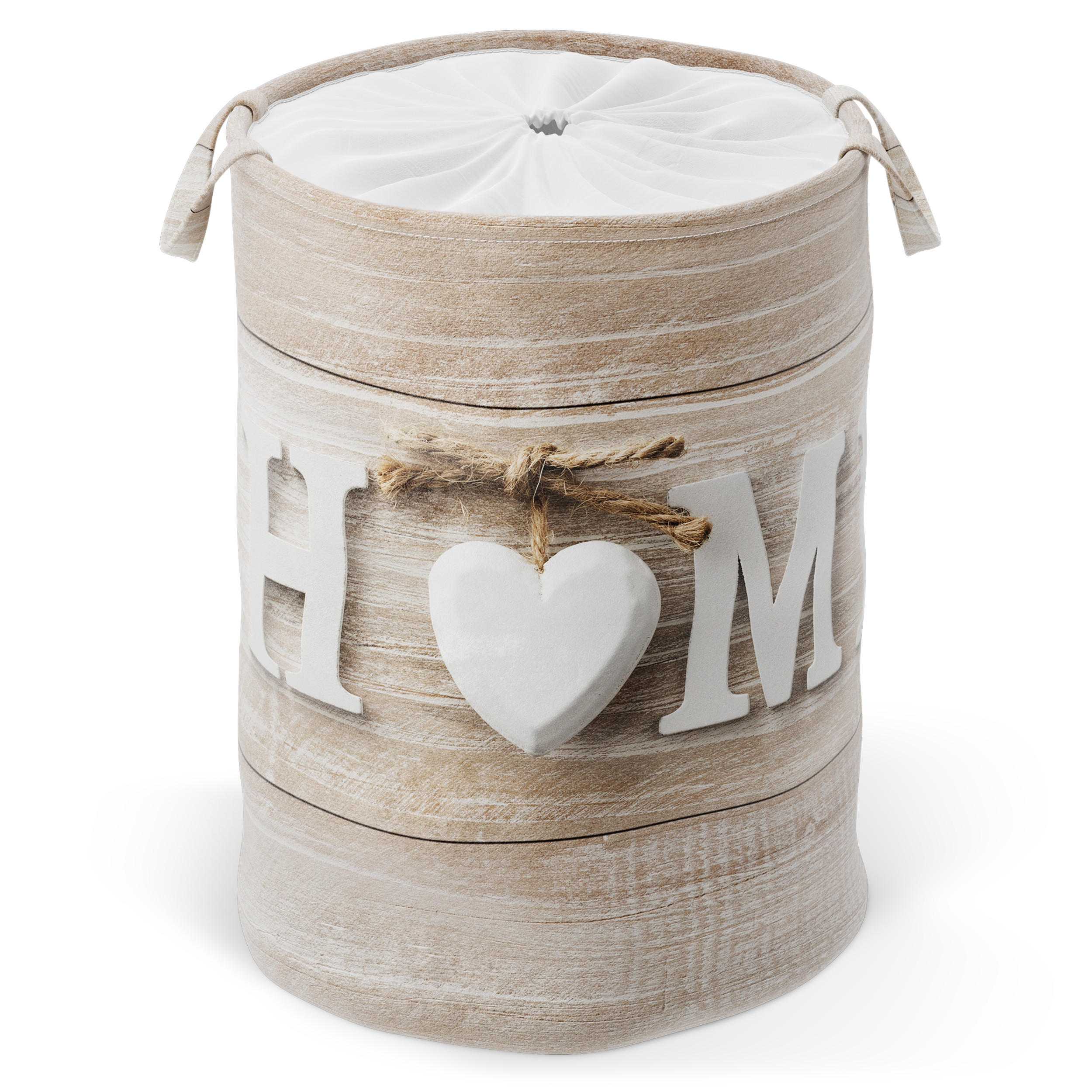 WÄSCHEKORB Home - Braun, Textil (37/55/55cm) - Sanilo