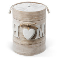 WÄSCHEKORB Home - Braun, Textil (37/55/55cm) - Sanilo