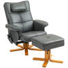 RELAXSESSEL, Kunstleder 78 x 86 x 93cm Dunkelgrau - Dunkelgrau, Leder (78/93/86cm) - HOMCOM