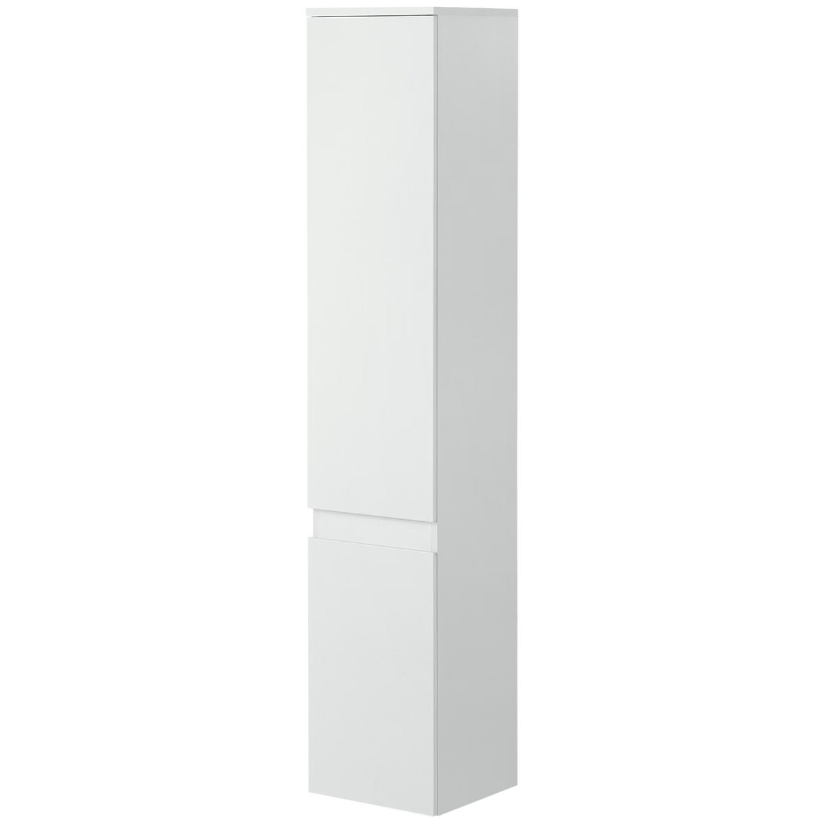HOCHSCHRANK DE-12518 30/28/152 cm mit 2 Türen Weiß - Weiß, Holzwerkstoff (28/152.5/30cm) - ComfortXL