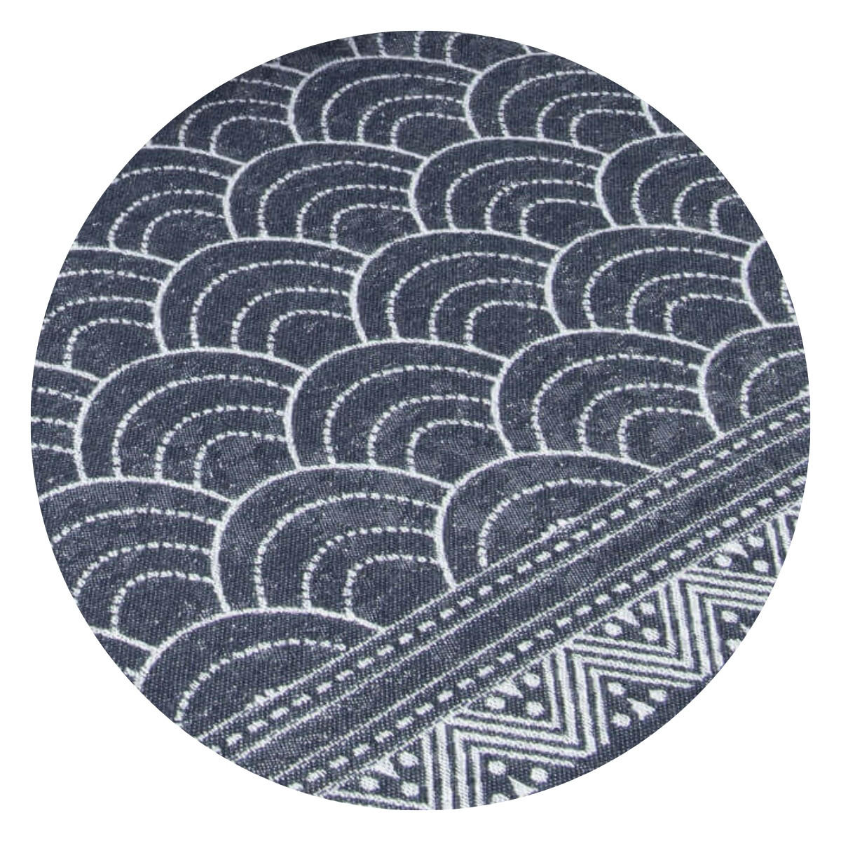 TRAGEZUBEHÖR Nackenrolle - Hellgrau/Dunkelblau, Textil (2.5/2.5/22cm) - Hoppediz