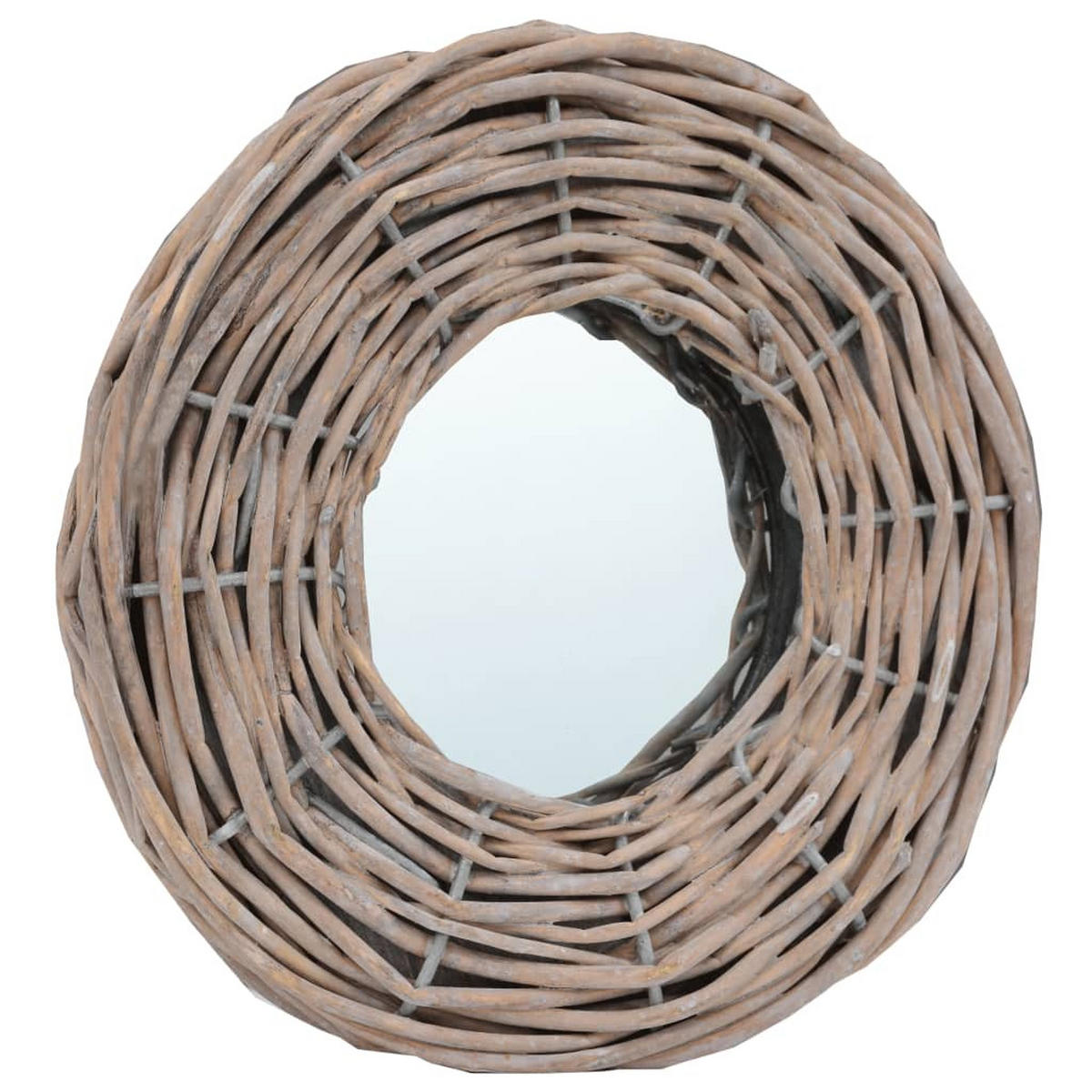SPIEGEL 3 Stk. 15 cm Weide - Braun, Holz (15/1/15cm) - furnicato