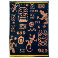 STRANDTUCH Frottee Velours Jacquard Tribalta 140x180 400g/m² - Braun, Textil (140/180cm) - LE COMPTOIR DE LA PLAGE