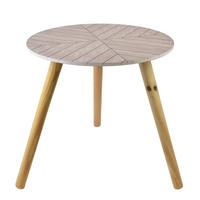TISCH Lammy Beige 40/40/38 cm Holz - Beige, Holz (40/40/38cm) - Mondex