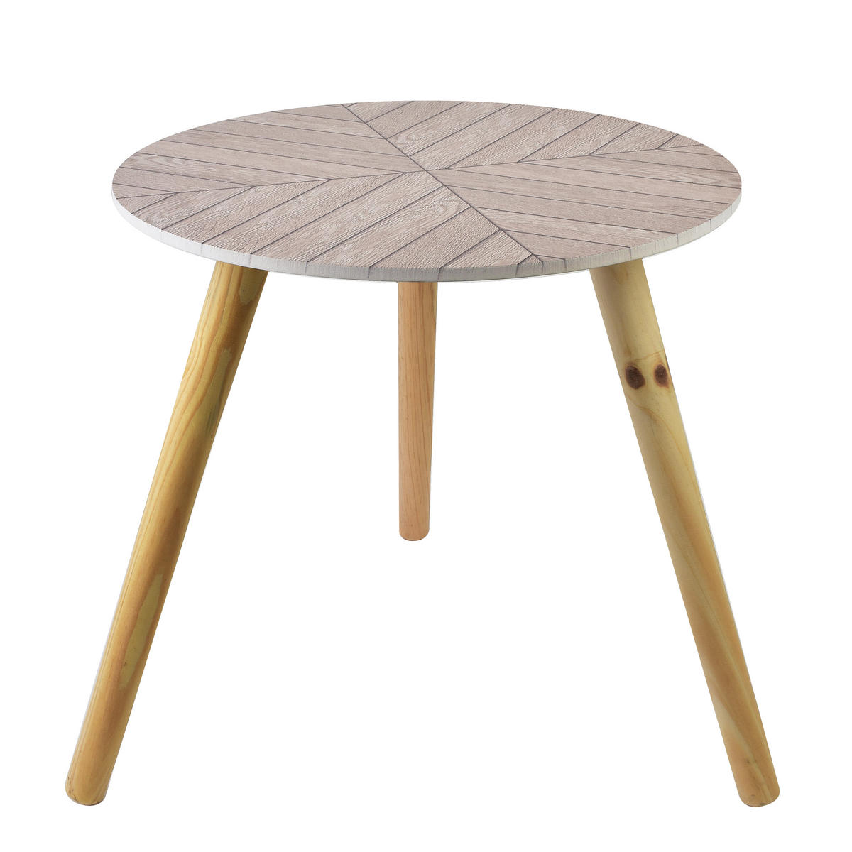 TISCH Lammy Beige 40/40/38 cm Holz - Beige, Holz (40/40/38cm) - Mondex
