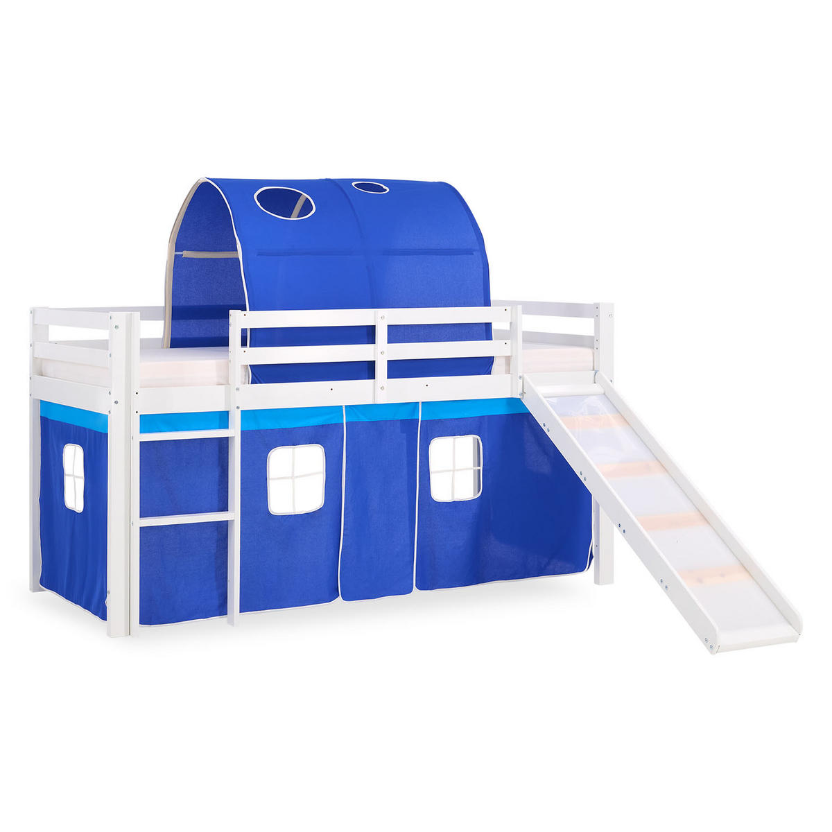 HOCHBETT Tunnel 90/200 cm Blau - Blau/Weiß, Holz (90/200cm) - Homestyle4u