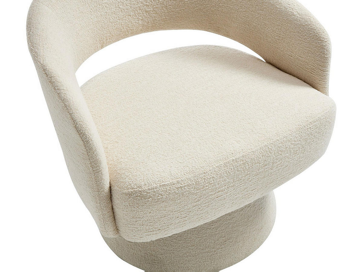 SESSEL mit gerader Rückenlehne - 1 -Sitzer - Polyester - beige - FEDOTE - Beige, Textil (71/72/68cm) - Vente-Unique