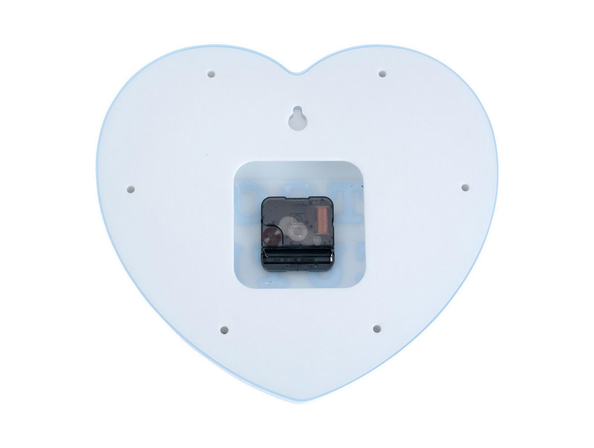 WANDUHR Heart Candy 27/30/27 cm - Blau, Kunststoff (30/27/27cm) - Karlsson