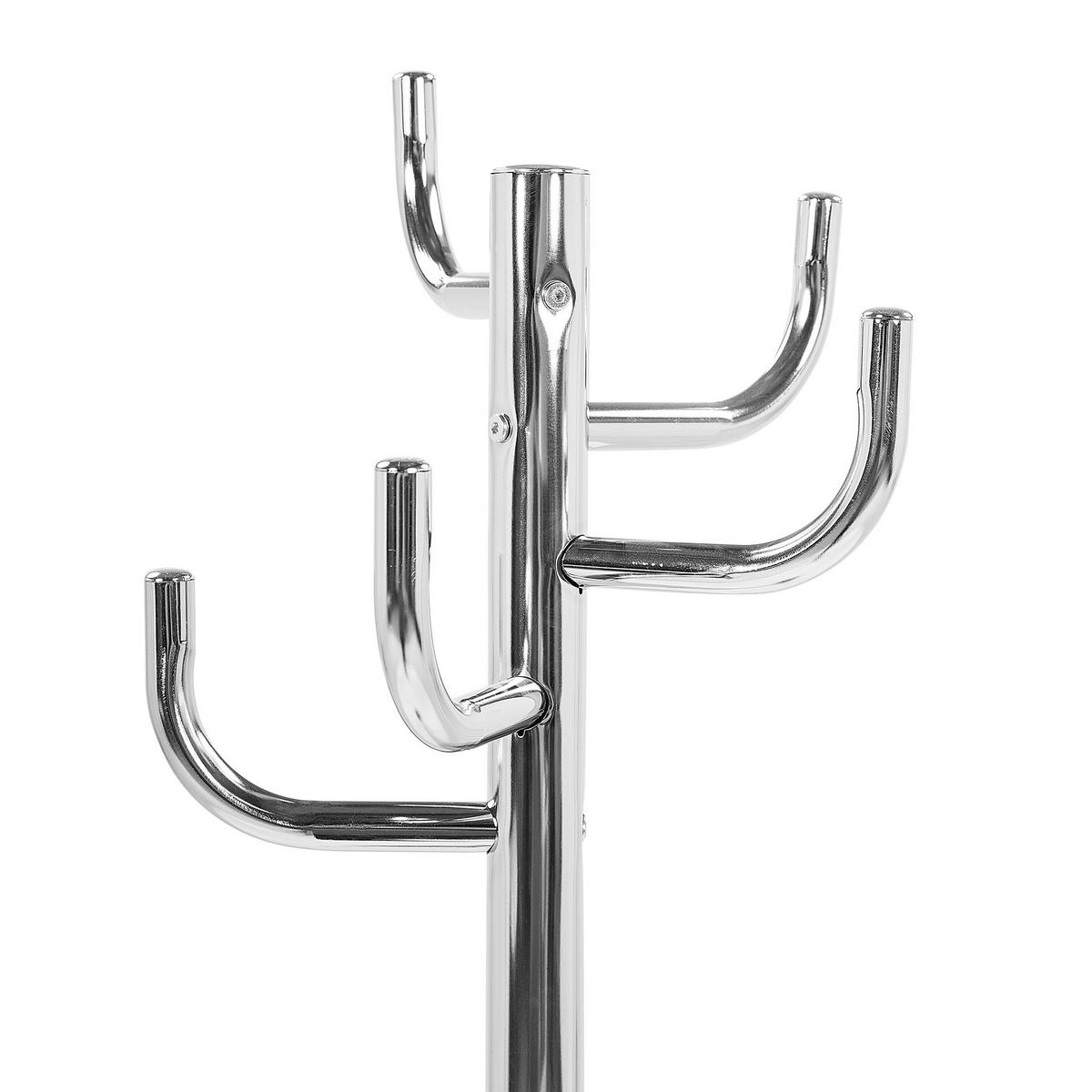 KLEIDERSTÄNDER Chromstahl silber 175 cm Trenton - Silberfarben, Metall (30/175/30cm) - Beliani