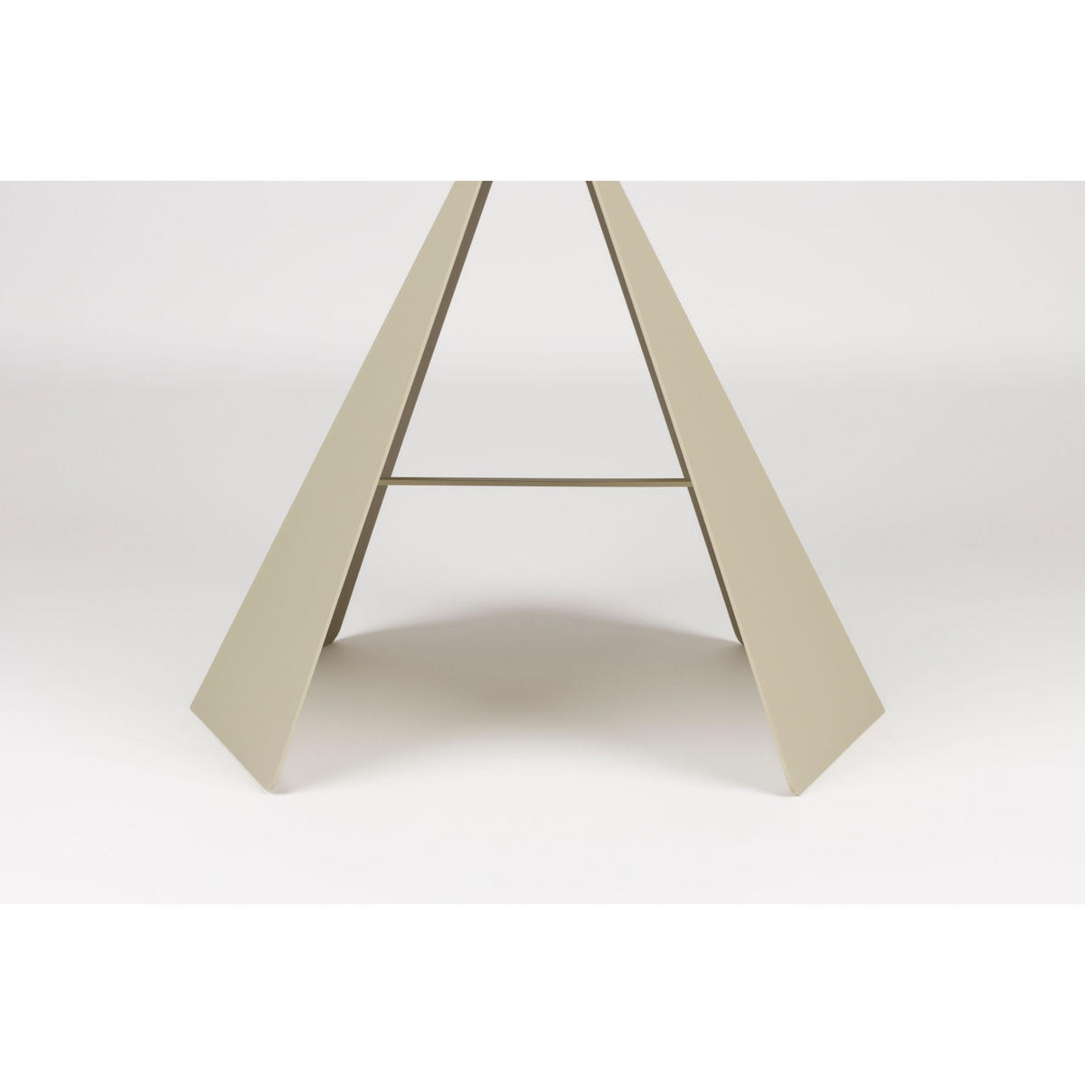 BEISTELLTISCH Foldy Beige - Beige, Metall (45/45.8/40.5cm) - Zuiver