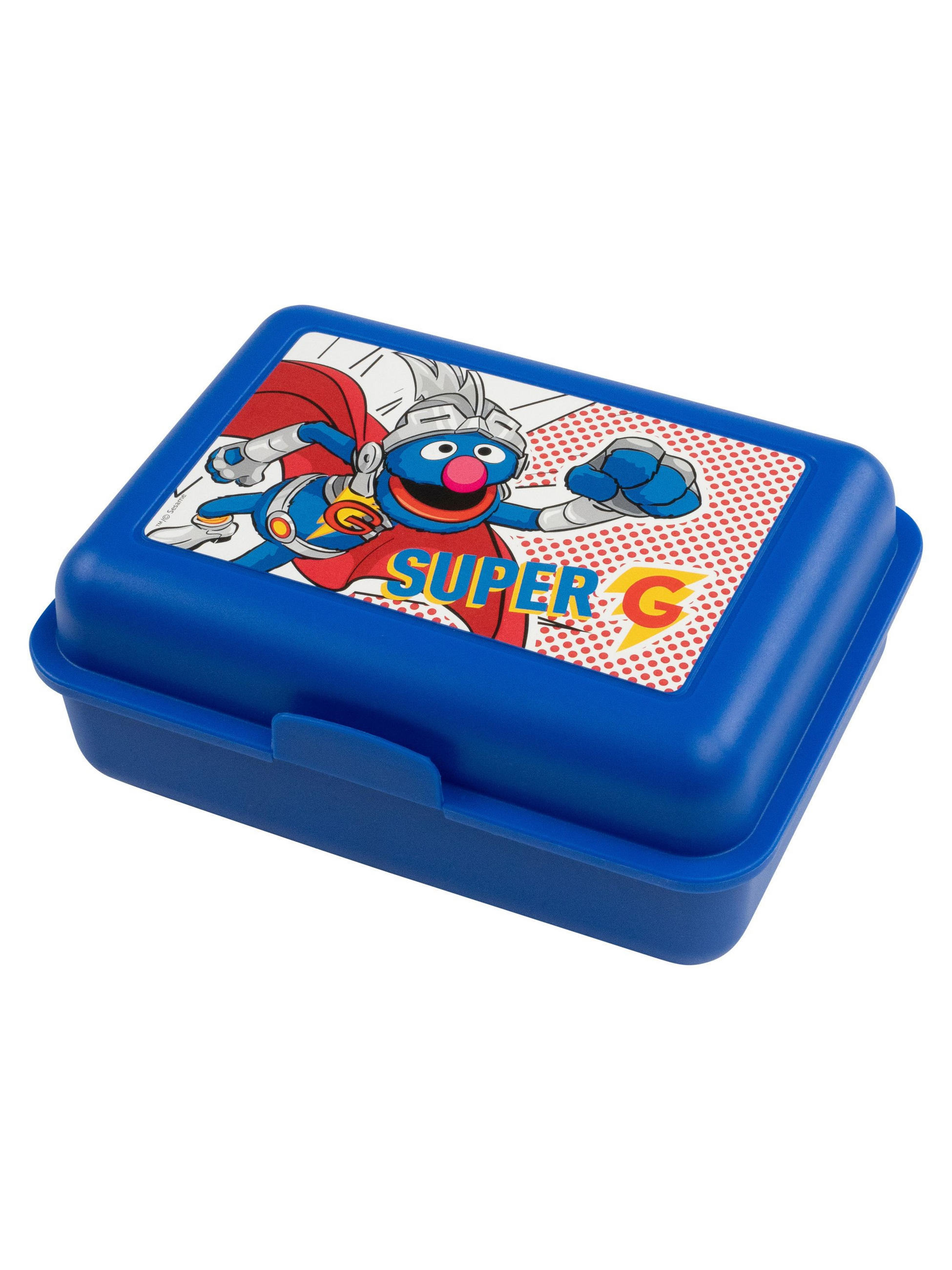 BROTDOSE Sesamstraße Super-Grobi Blau 17,5 x 12,8 x 6,9 cm - Blau, Kunststoff (17.5/6.9/12.8cm) - United Labels